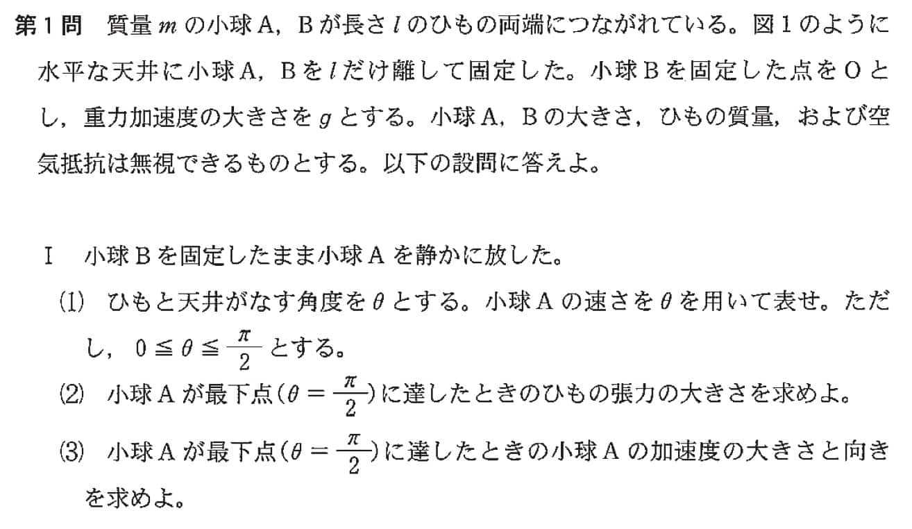 東大物理を解剖！】魔法のメガネ「重心」をかければ、難問もスッキリわかる！（大問１Ⅱ(1)(2)） – 科学のネタ帳