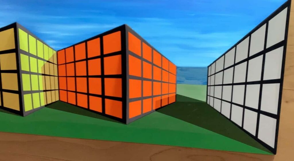 錯視 実は出っ張っています トリックアート 科学のネタ帳